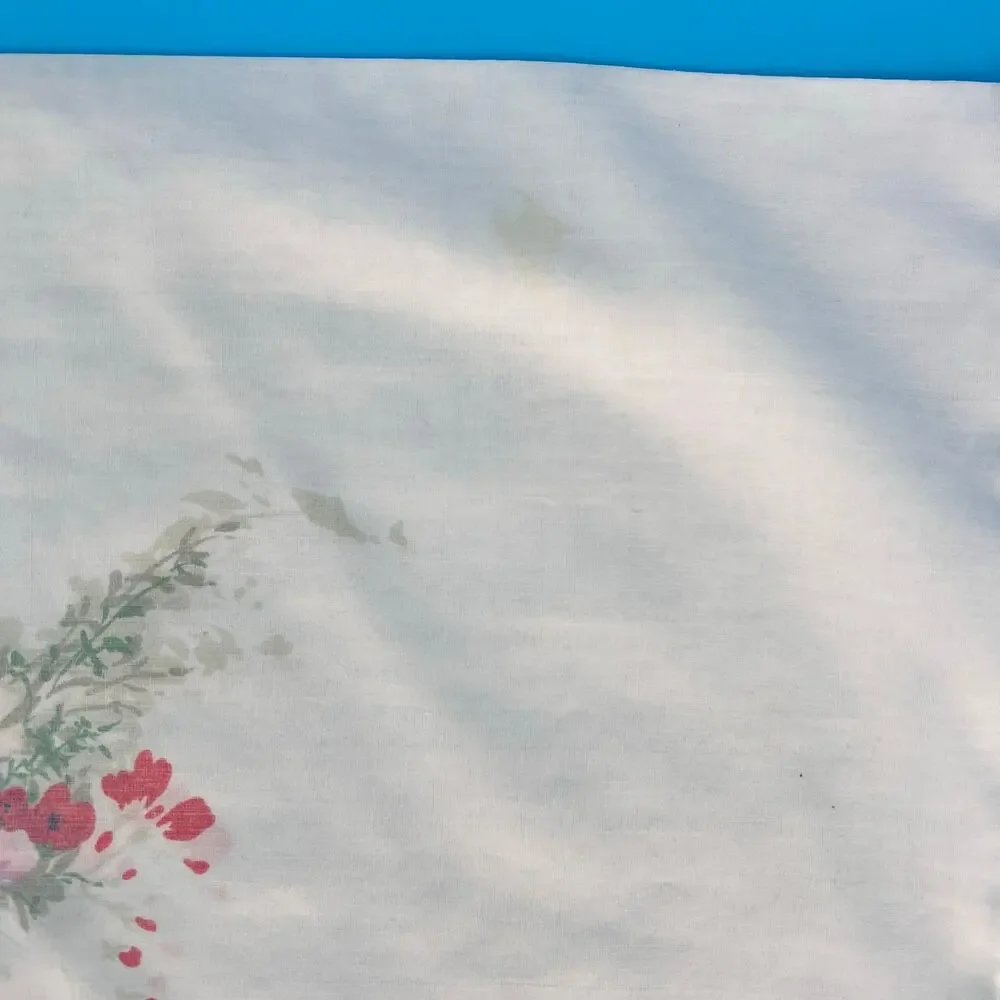 Vintage Cottagecore Floral Pillowcase Pastel 70s 1970s ShabbyChic Farmhouse